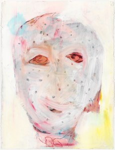 Boy with Chicken Pox, 2013, ink and acrylic on paper, 30_ x 22_